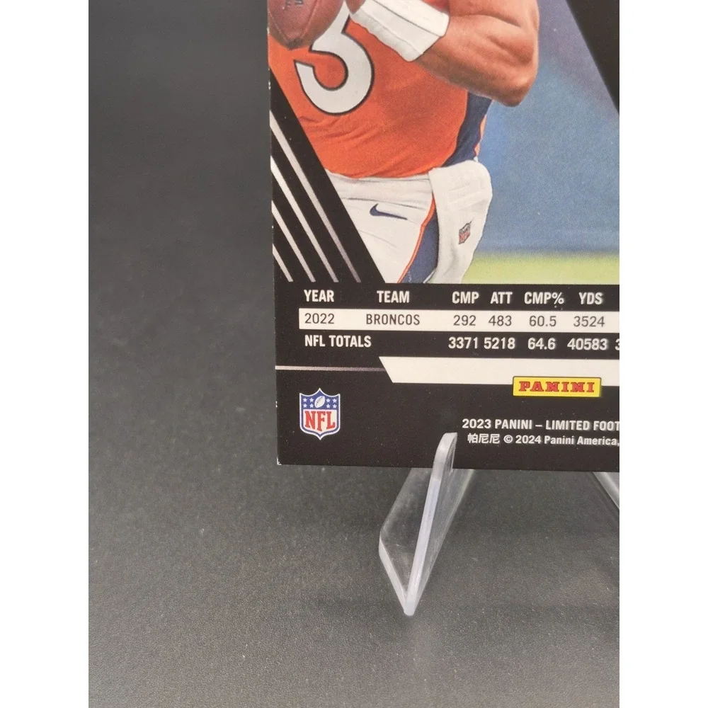 2023 Panini Limited Russell Wilson #32 Amethyst Spotlight /25 Broncos Seahawks